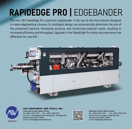 OAV launches Intelligent edge banding machine, bringing technological innovation to the woodworking and furniture industry